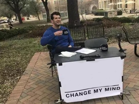 Change My Mind meme about Dixxon